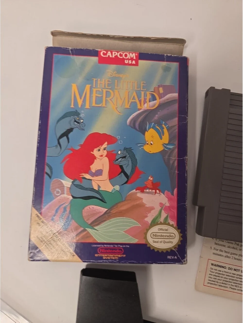 Capcom Disney's The Little Mermaid Nintendo NES CIB Complete w Manual 1991